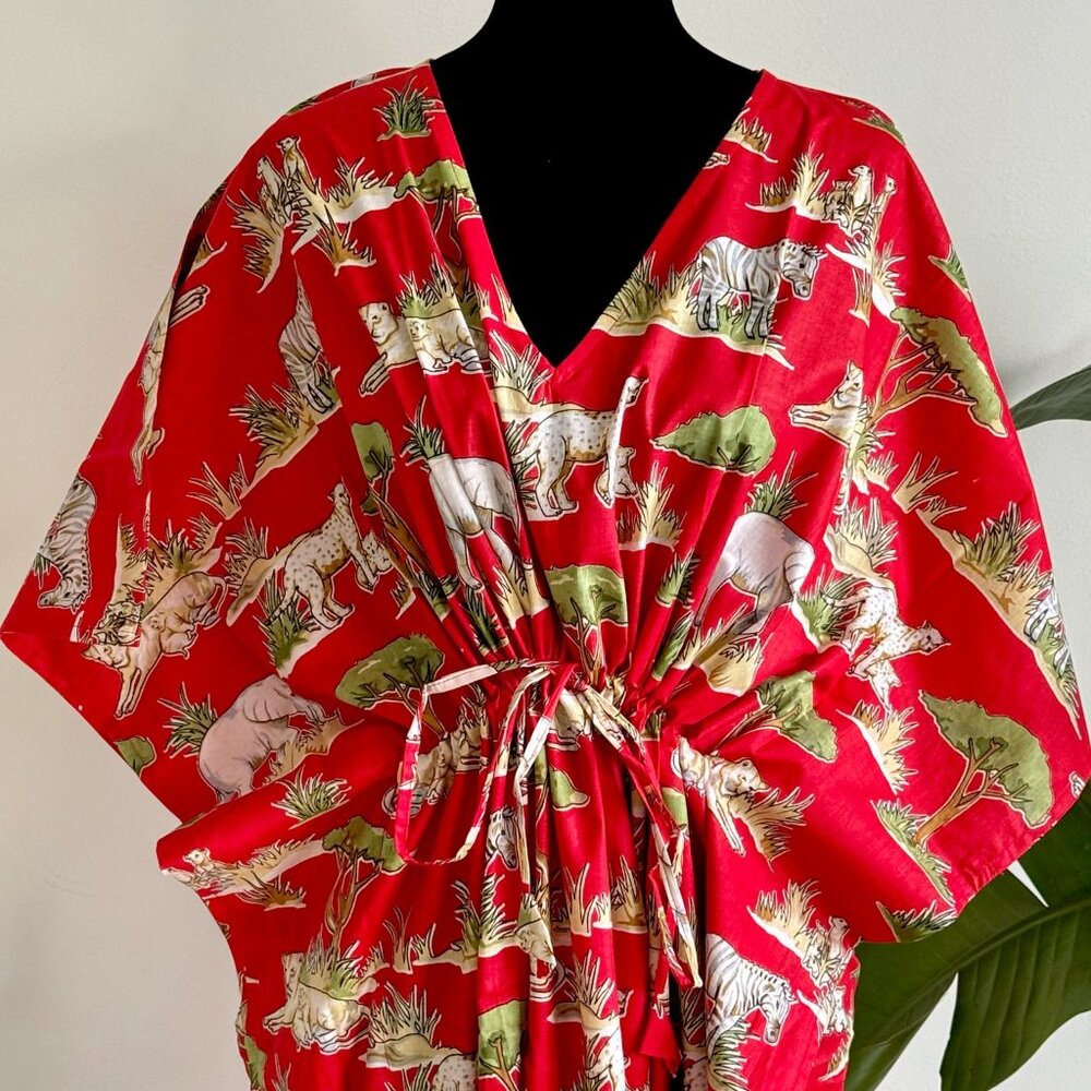 BRAND NEW Hand Block Printed cotton kaftan women dress caftan summer wear Dress
